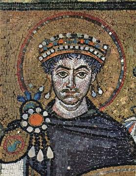Justinian I Byzantine Emperor ca. 548 reigned 527-565   Basilica of San Vitale Ravenna